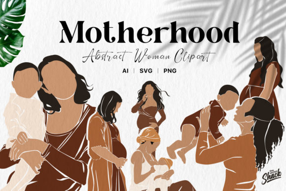 Download Boho Pregnant Mother and Child Clipart - Child Collection