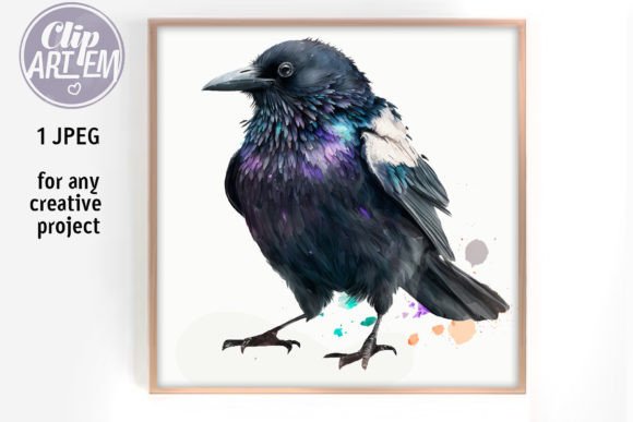 Download Cute Raven Image for Kids, Home Decor - Home Collection