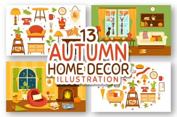 Download 13 Autumn Home Decor Illustration - Home Collection