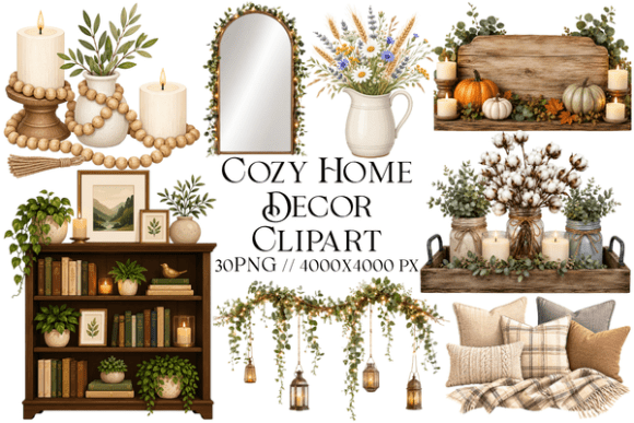 Download Cozy Home Decor Clipart - Cozy home Collection