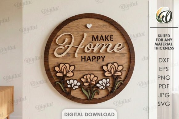 Download 3D Home Wall Decor Laser Cut - Home Collection