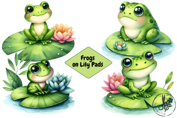 Download Frogs on Lily Pads - Frogs Collection