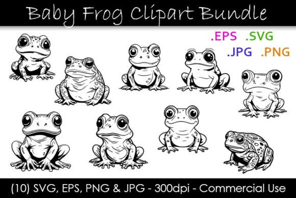 Download Cute Baby Frog SVG Bundle - Baby Frogs - Premium Resources