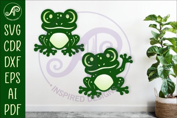 Download Cute Frogs, SVG Laser Cut File - Premium Resources