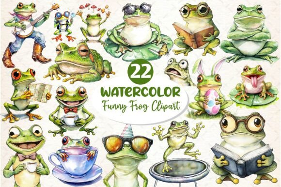 Download Funny Frogs Sublimation Clipart - Premium Resources