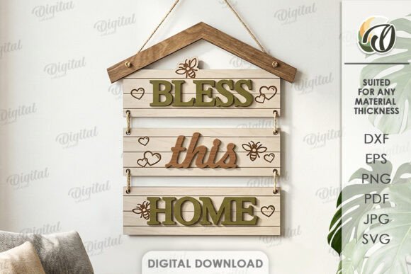 Download Rustic Home Wall Decor Laser Cut - Home Collection